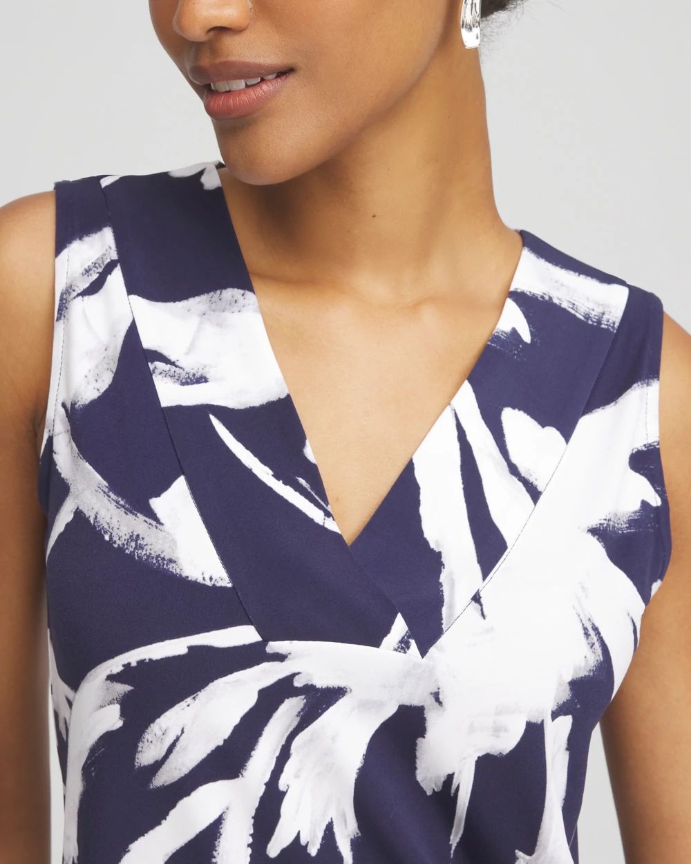 Travelers™ Knit Floral V-Neck Tank | Chico's